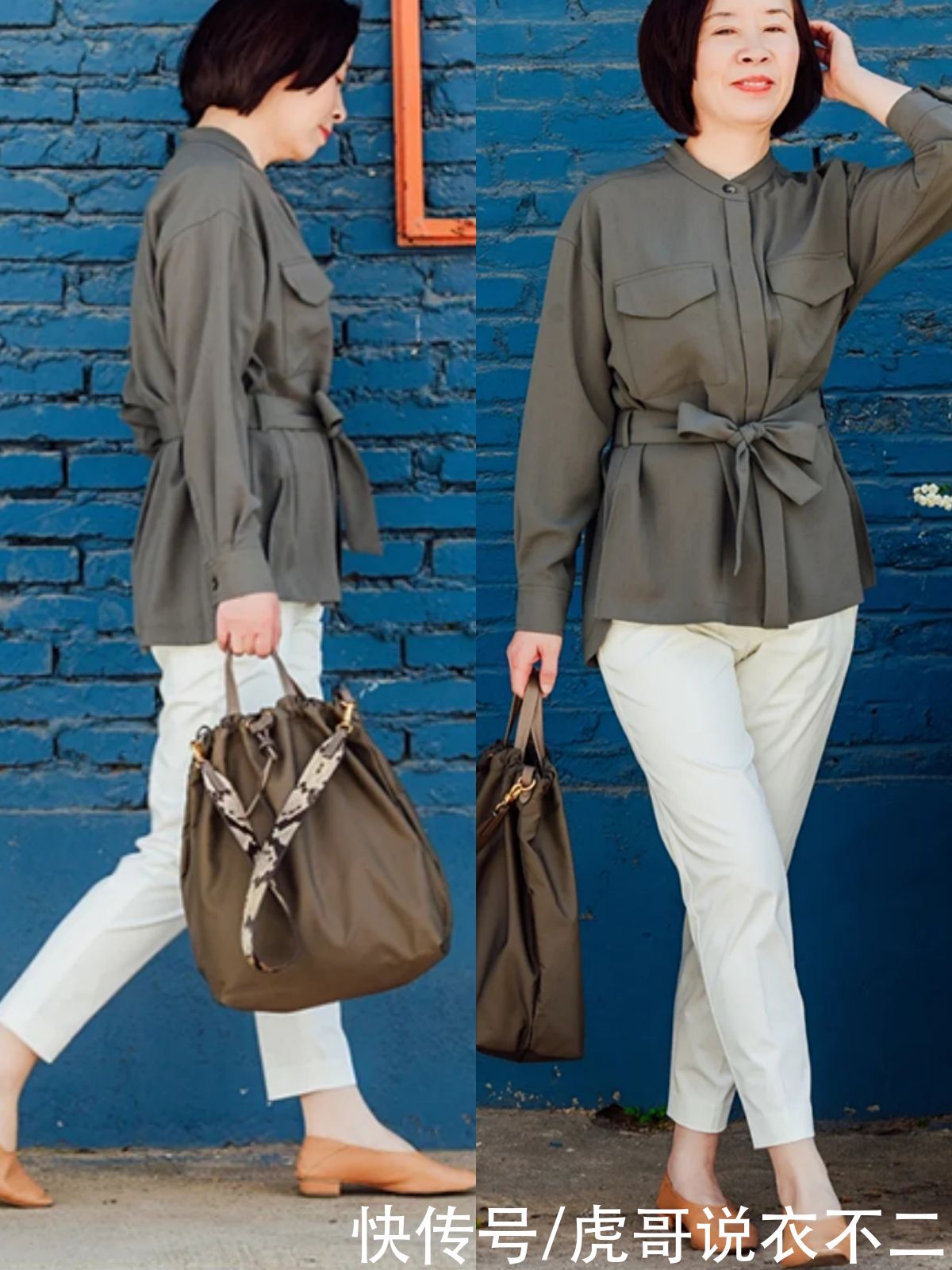 过了60岁的中年女人，夏季“白裤子”这么穿，简约优雅又显气质