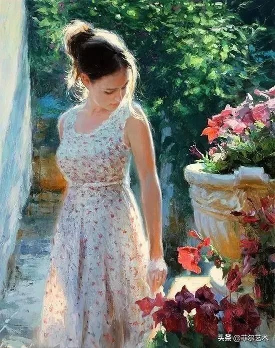 列维坦|俄罗斯艺术家油画中的美女,温婉知性的魅力女神