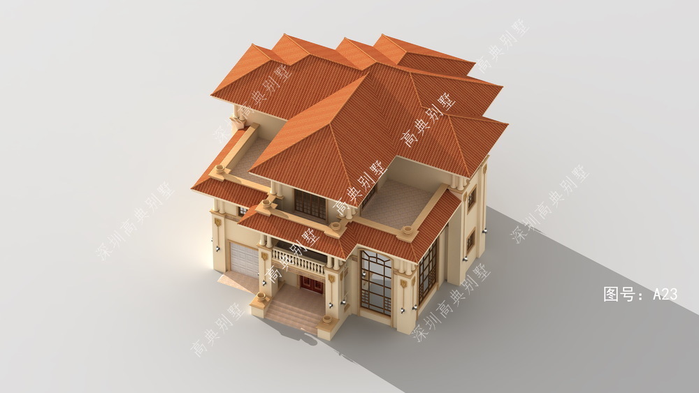 别墅|这款欧式风格的别墅,建成后,大家都来祝贺你。