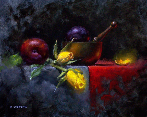 油画&笔触与色彩的乐章,美国画家谢菲兹的油画欣赏