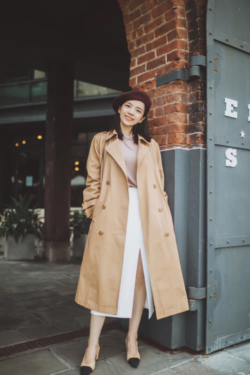 又被三木的早春穿搭圈粉了，“风衣＋裙子”优雅又洋气，值得参考