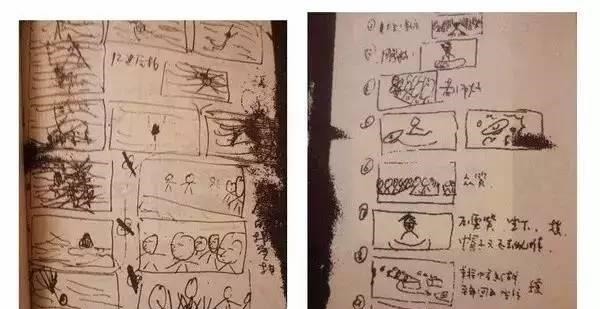 徐老怪&这些导演的分镜手稿,堪比艺术画作!文末周星驰小学生画作太魔性