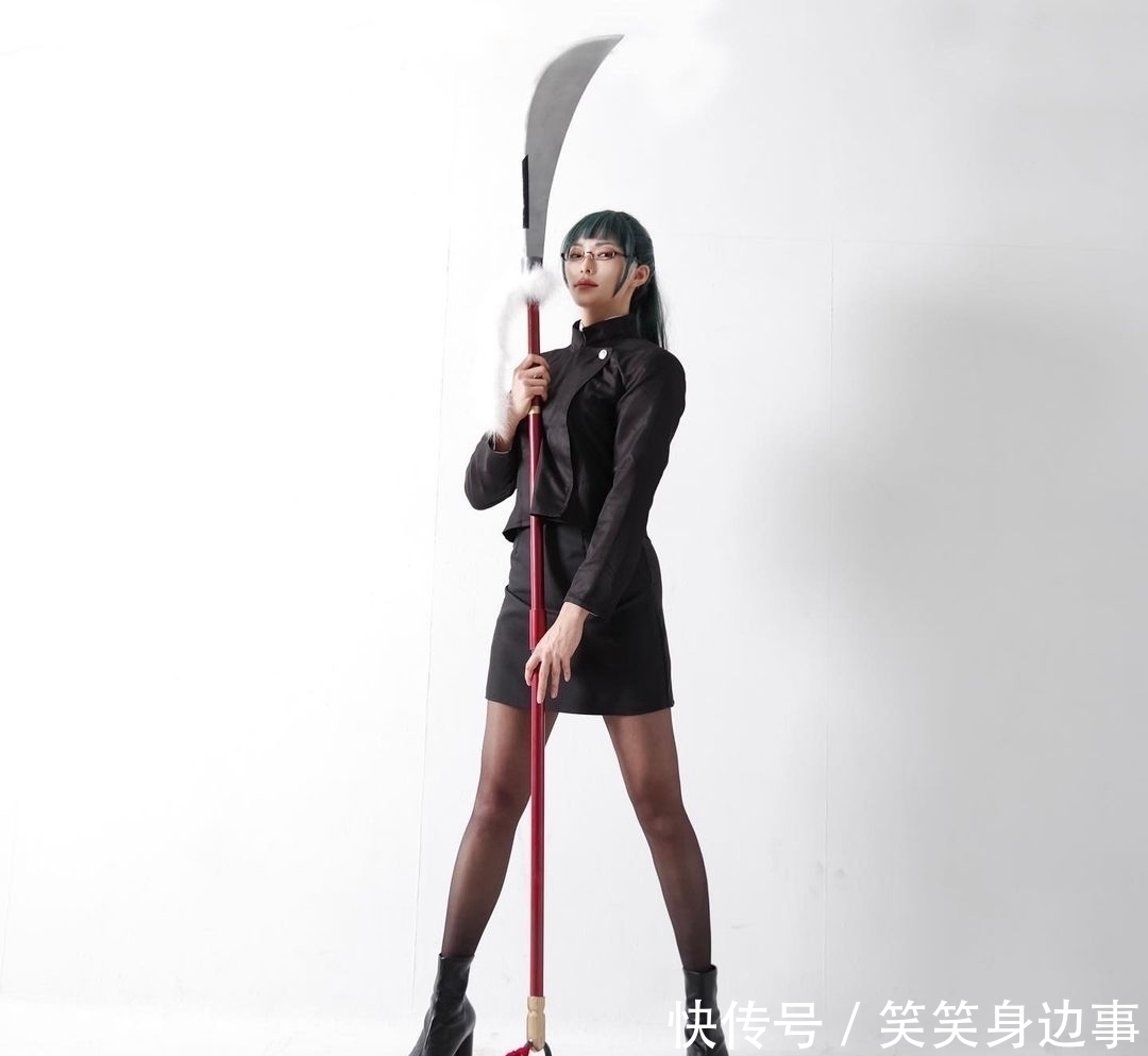 禅院真希|网友COS《咒术回战》，禅院真希两种外形，太有力量感