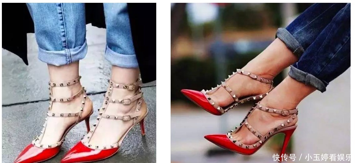 v人生第一双Valentino铆钉高跟鞋,上脚高级又好穿