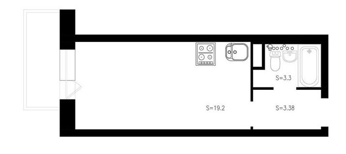 客餐厅|40岁阿姨买25㎡二手房独居，翻新改造设计一下一个人住也挺好