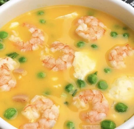 虾仁|咸蛋黄豆腐汤