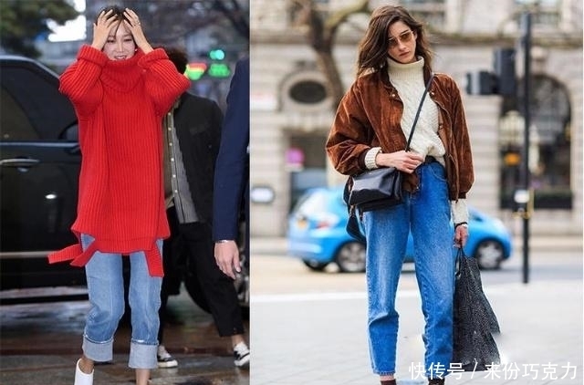 性感|高领毛衣的3种“高级化”搭配,显瘦时髦,性感又有女人味!