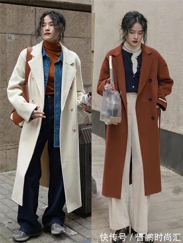 高筒裤 阔腿裤收起来吧!今年流行的过踝大衣,配高筒裤,妥妥的遮肉增高