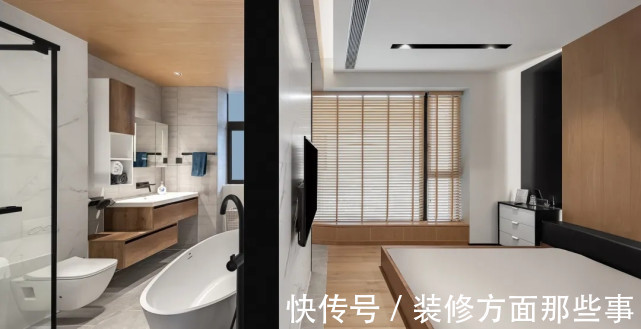 天花|183平在浓厚的木质感地面与天花装饰下,舒适而又温馨优雅