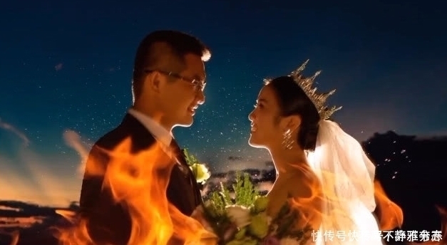 新人夜晚拍摄婚纱照,大哥点了一把火但特效,成片简直辣眼
