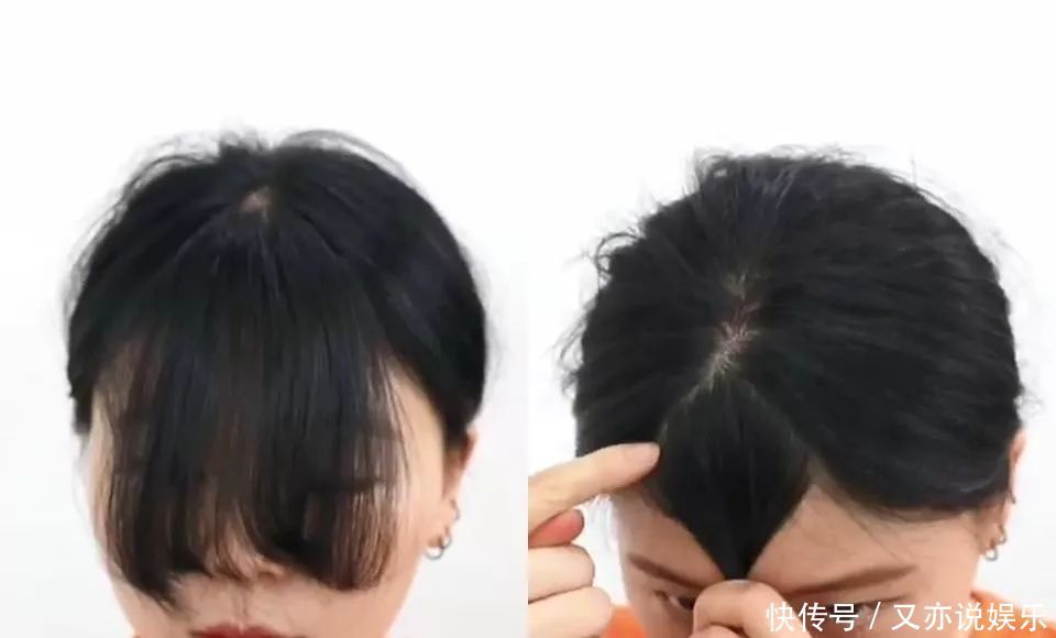 只需学会‘三段式剪法’既可在家剪出好看的刘海发型