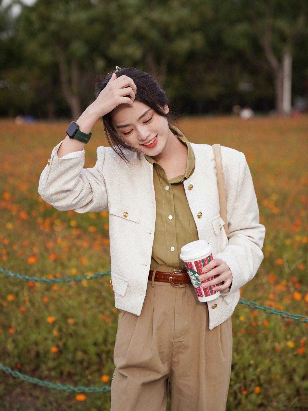 棕色|日常短外套,百变达人秀冬搭