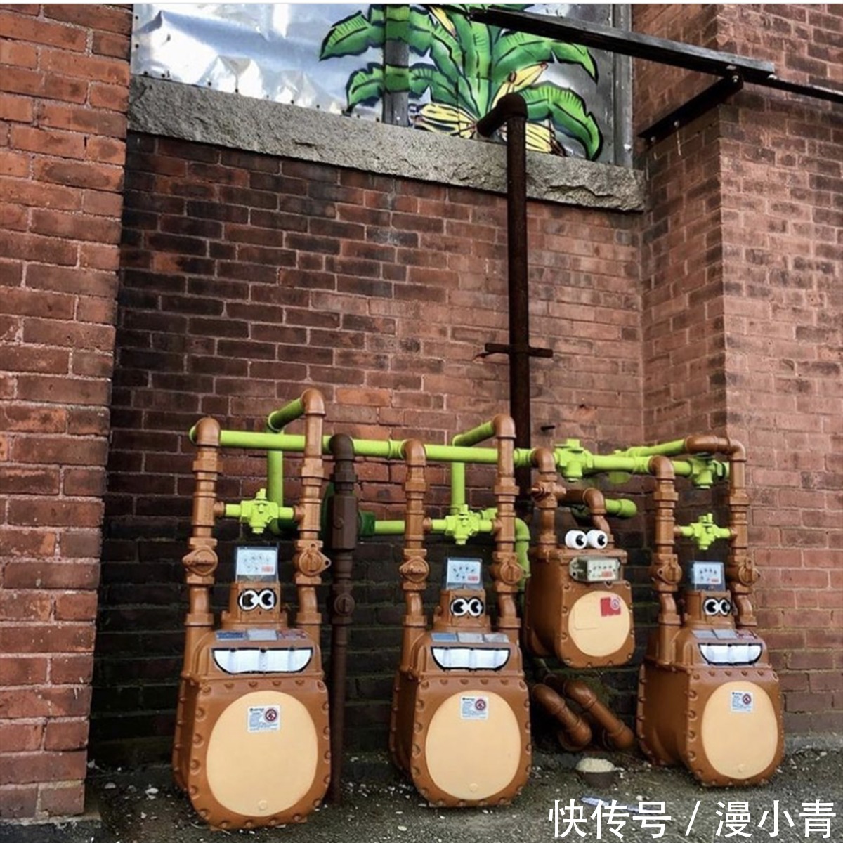 城市@旧水管变画布画出精彩彩绘,艺术家天马行空让街道变得多姿多彩