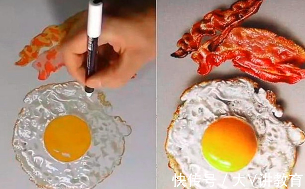 以假乱真&美术生作品“以假乱真”,老师看后都难以分辨,网友:高手在人间