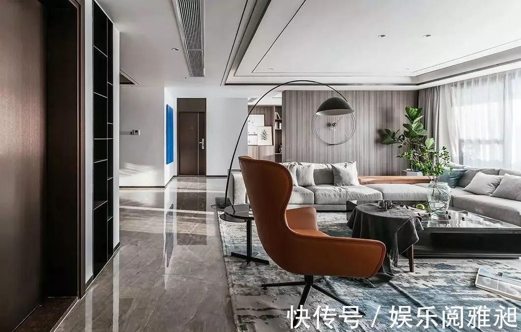 现代|262㎡现代简约大平层,简洁纯粹的空间,生活从容自然