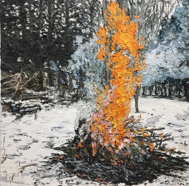 加拿大画家马特·巴恩的风景油画,笔触流畅,大美