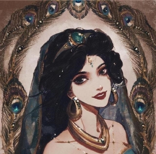 迪士尼!这才是古风美女花木兰,迪士尼公主们在这位美女画师笔下美哭了