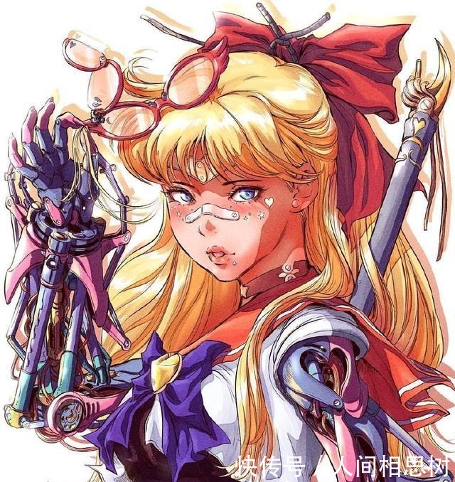 a2892|外国画师绘制机械风《美少女战士》,朋克感提升,难道需要充电