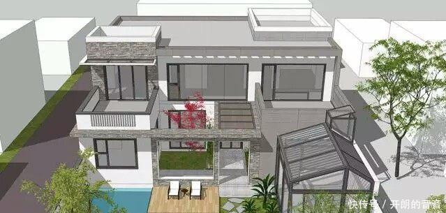 露台|两层现代别墅,自带阳光房和大露台,更让人心动的是最美庭院