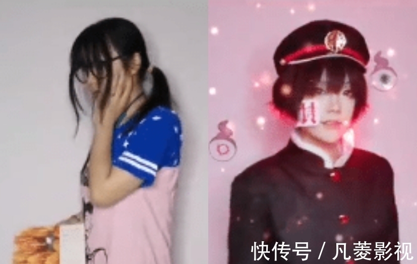 地缚少年花子君|别人COS是化妆,而她是直接换头,\把原角色的脑袋安在自己身上\