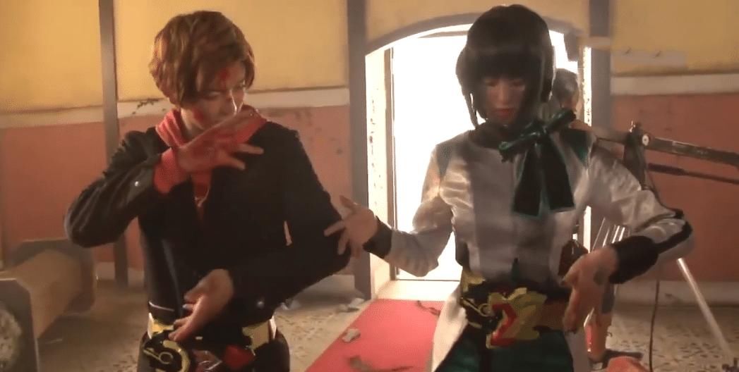 花絮|假面骑士零一外传花絮，或人现场教伊兹变身，伊兹瘦脸回归超可爱