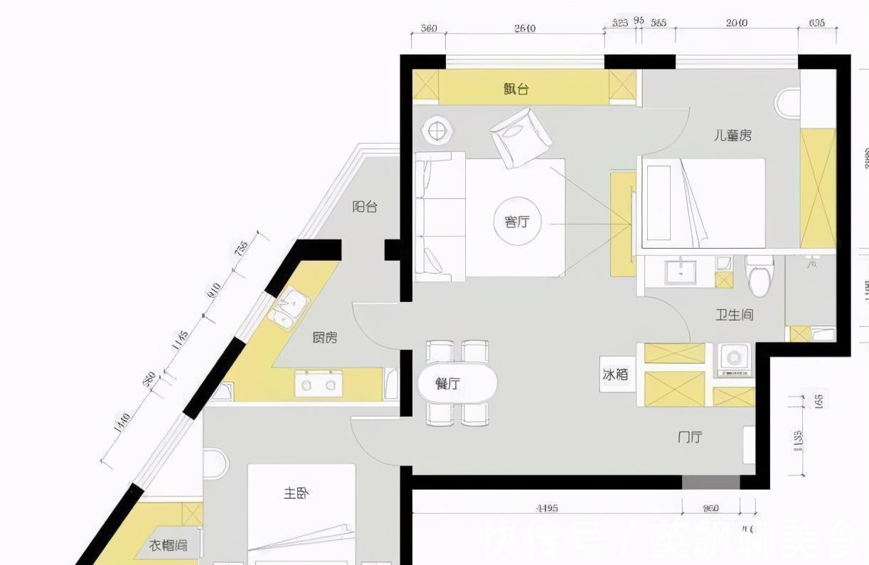 规划|55㎡奇葩两居巧规划，不敢浪费半平米，衣帽间、浴室真像样，跪服