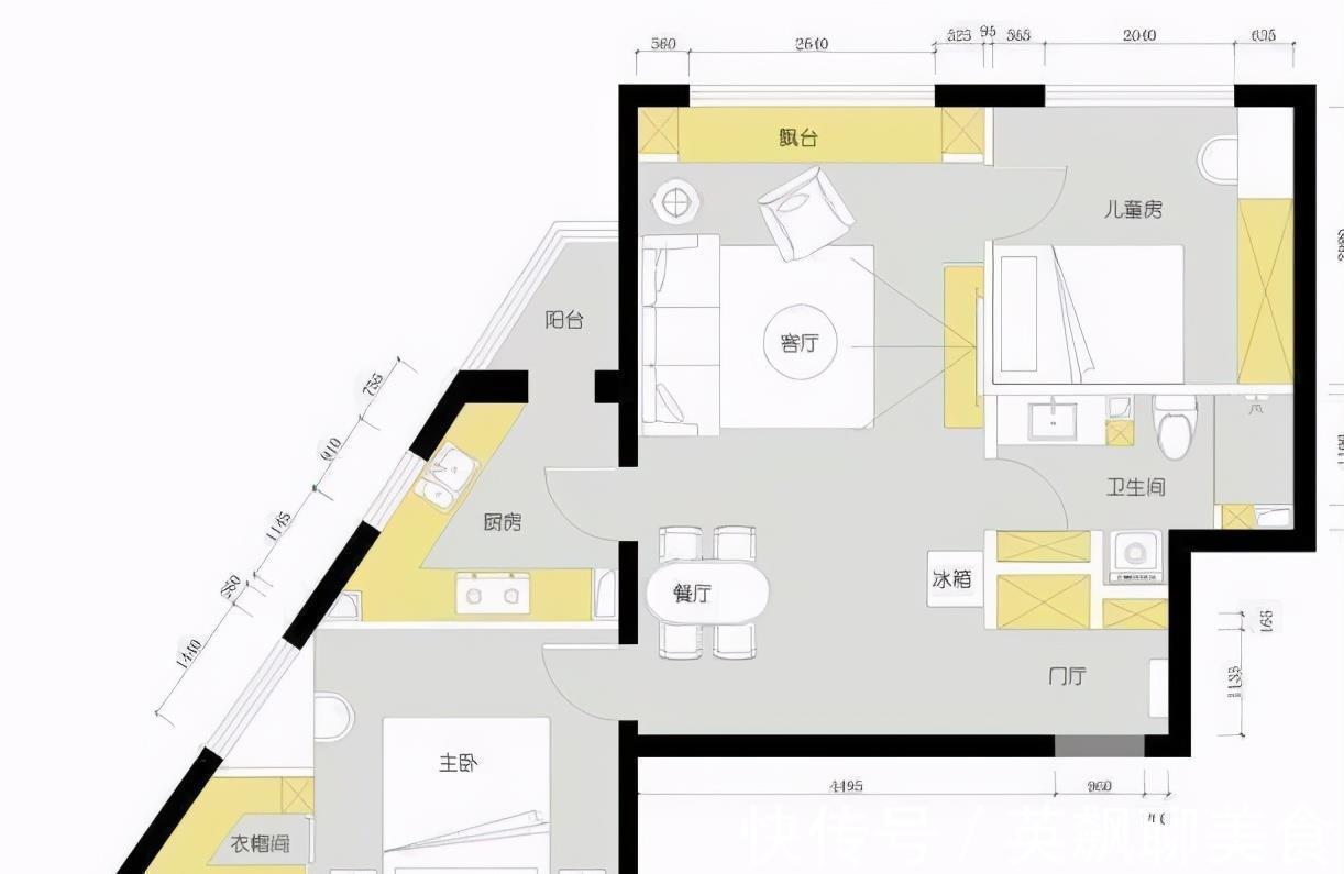 规划|55㎡奇葩两居巧规划,不敢浪费半平米,衣帽间、浴室真像样,跪服