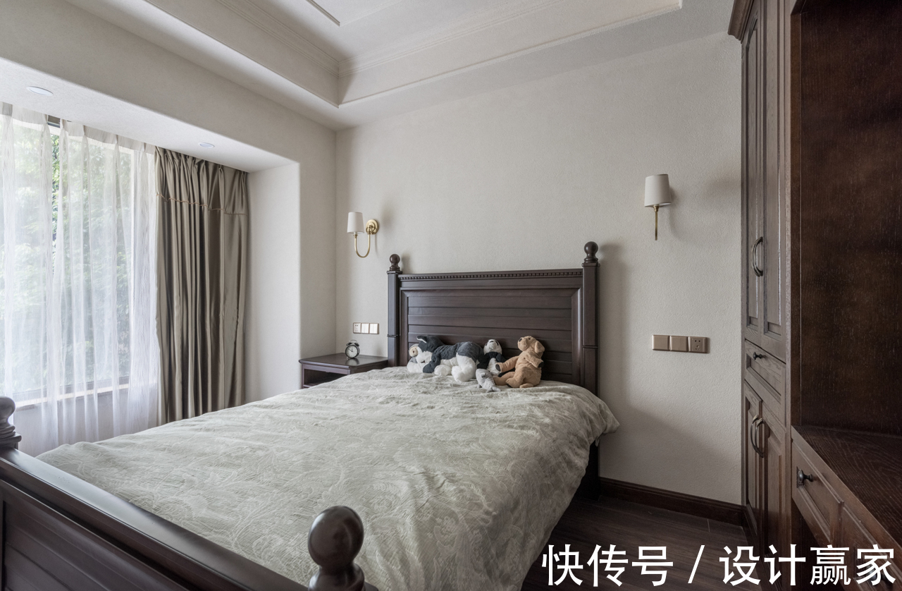 美式|175㎡纯正美式，90万打造的沉稳三居，生活质感由此体现