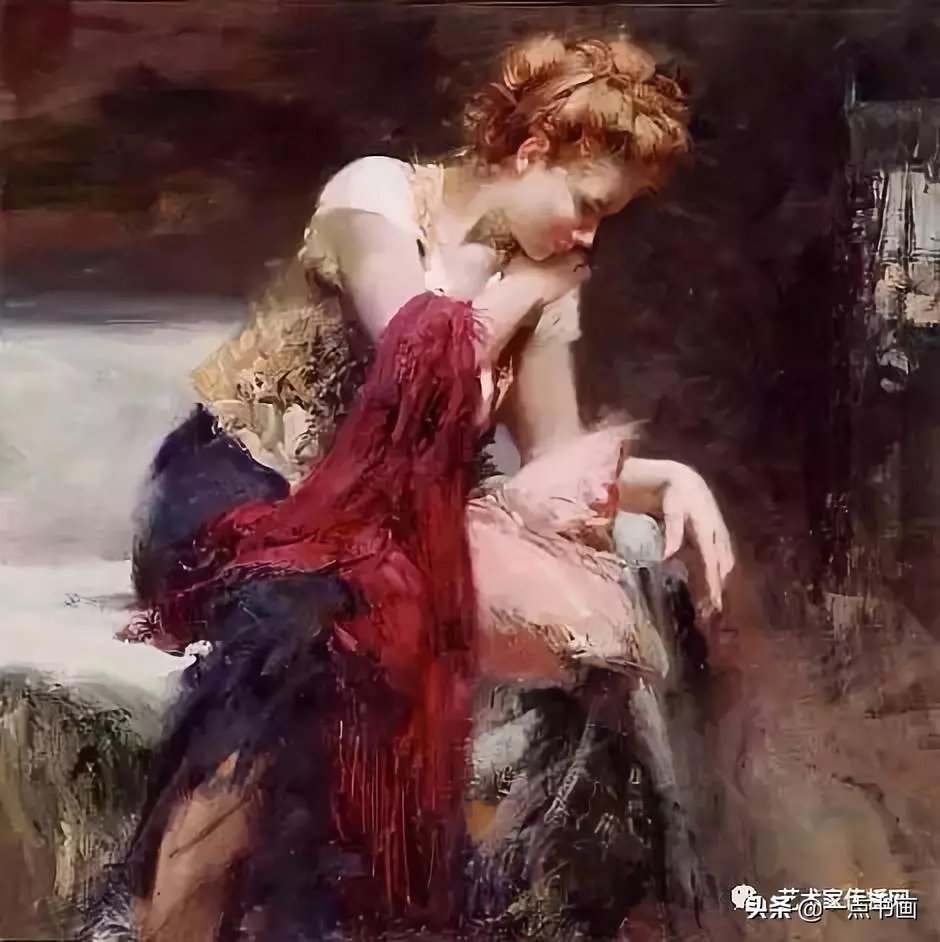 美术学院$皮诺德埃尼的油画人物,色彩斑斓,动静结合,光彩照人