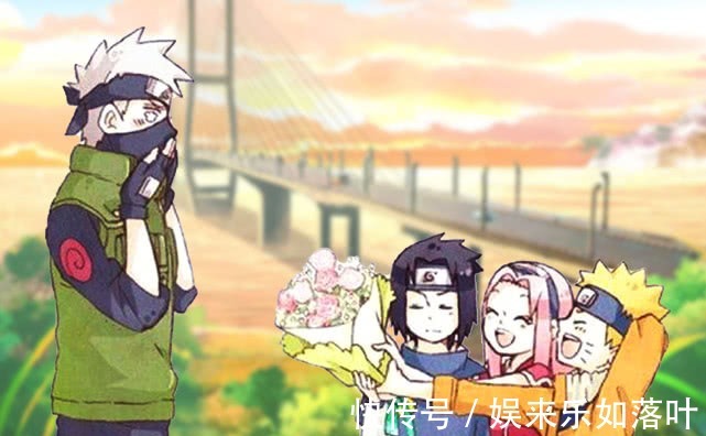 佐助|火影第7班送花的场景,父母满脸笑容,卡卡西却泪目了