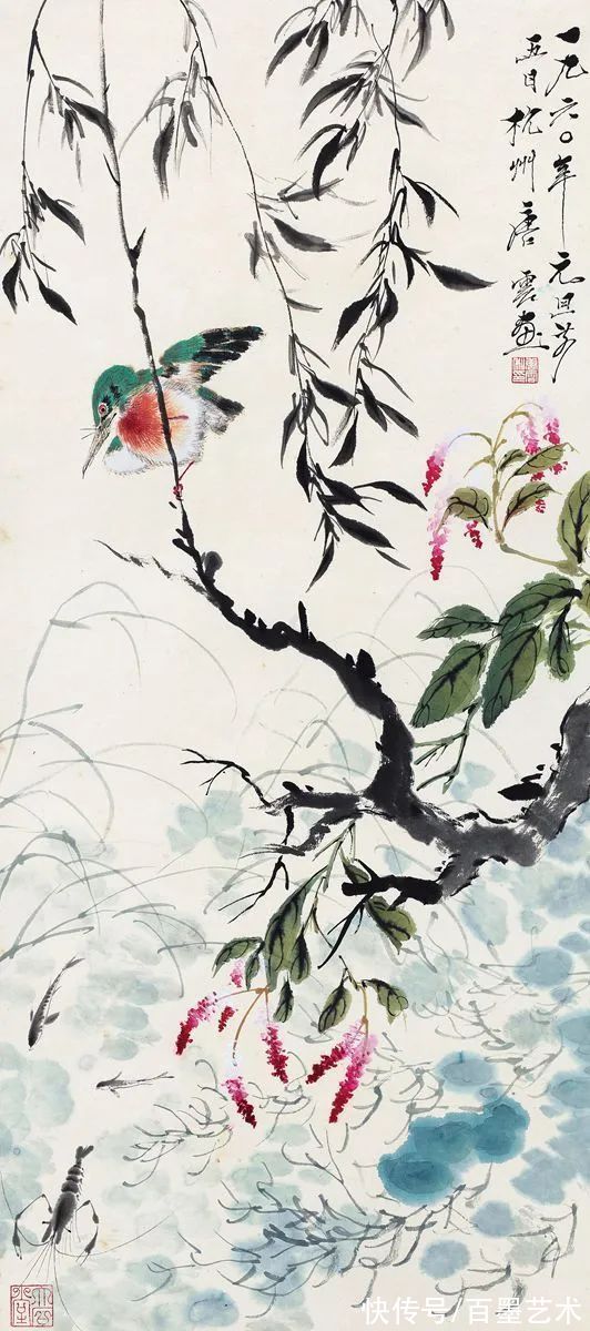 郑午昌@春风拂柳，春意浓！大师笔下的春柳太美了