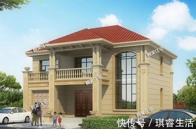 车库|简欧和新中式风格设计，带车库的农村别墅，第一栋妥妥的豪宅