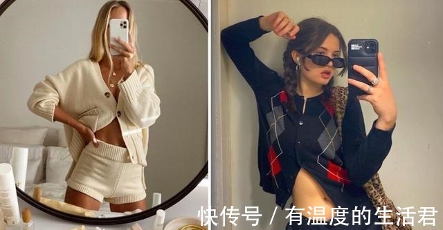 博主们 早秋买买买不如“一衣多穿”，看针织衫心机穿法，一周穿搭不重样！