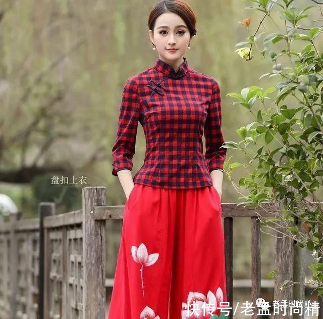 上衣|棉麻旗袍式的上衣，娴静犹如花照水初见倾心