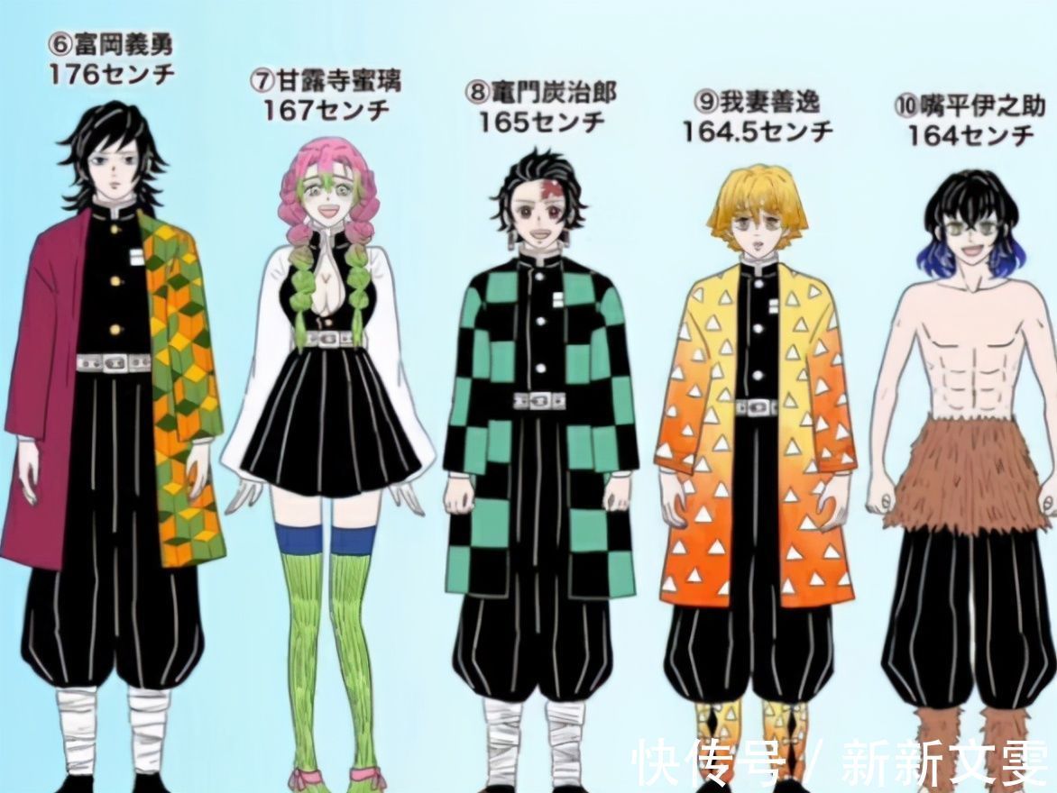 日本动漫|网友分享鬼灭之刃身高、体重、年龄排行榜,忍姐姐两项数据排最后