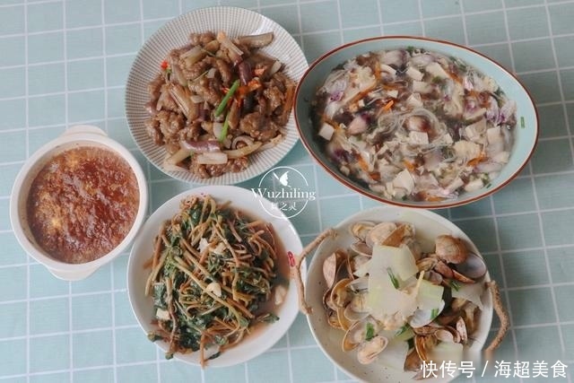 晒晒母子2人的午餐,30分钟5道菜,营养又好吃,孩子从不挑食