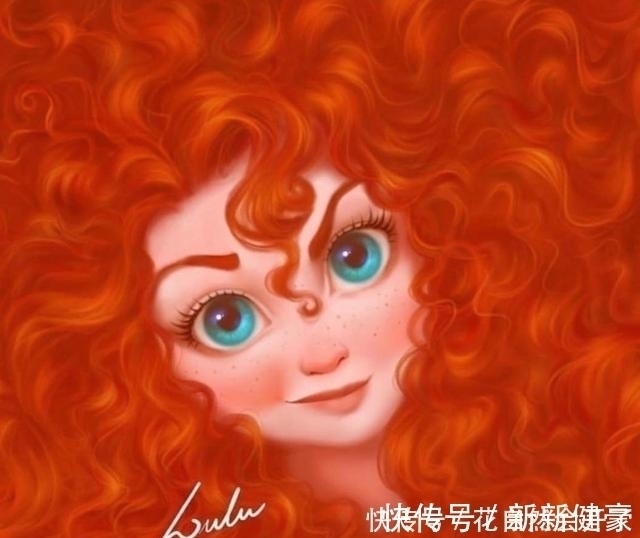 梅莉达|当迪士尼公主发量变多,爱丽儿红发太亮眼,艾莎女王让人羡慕