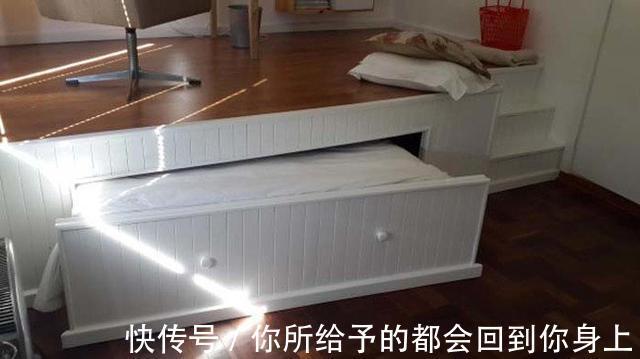 底座|我也想试试把卧室地面抬高50公分,地台抽出来一张床,上面是书桌