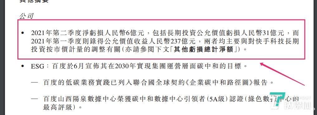 李彦宏|百度Q2营收增长20%，但因快手股价大跌导致亏损5.83亿元｜看财报