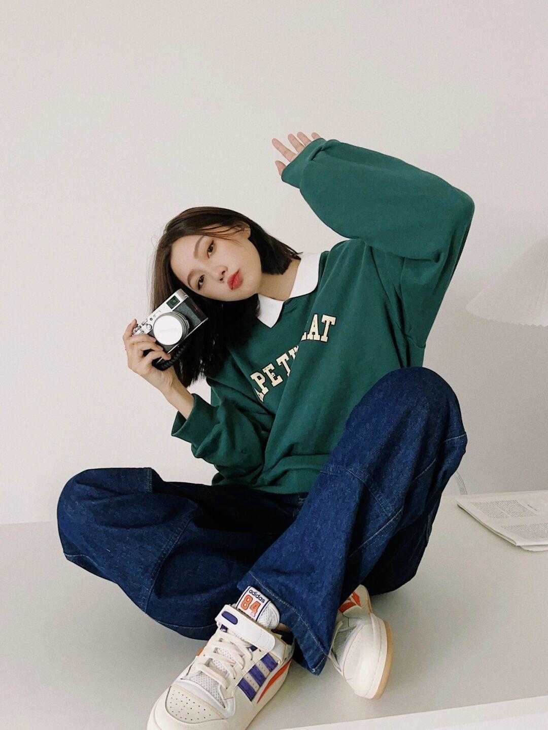 高腰|小个子女生的秋冬穿搭指南,穿上直筒裤高级减龄,显高又显瘦