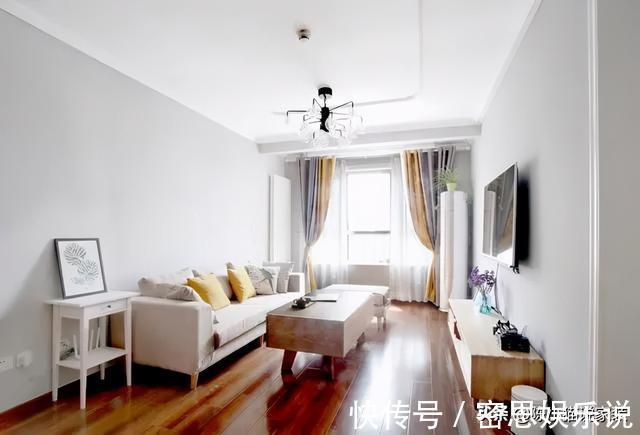 吊顶|墙面只刷乳胶漆，吊顶只贴石膏线，穷装新房完工，效果还不赖