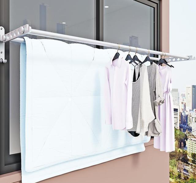 客厅|阳台和客厅打通后,衣服晾哪里?5种办法解决,让你不再困扰!