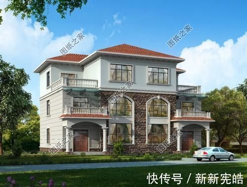 双拼|农村双拼兄弟房别墅设计图纸，推荐三款，兄弟姐妹都可以建
