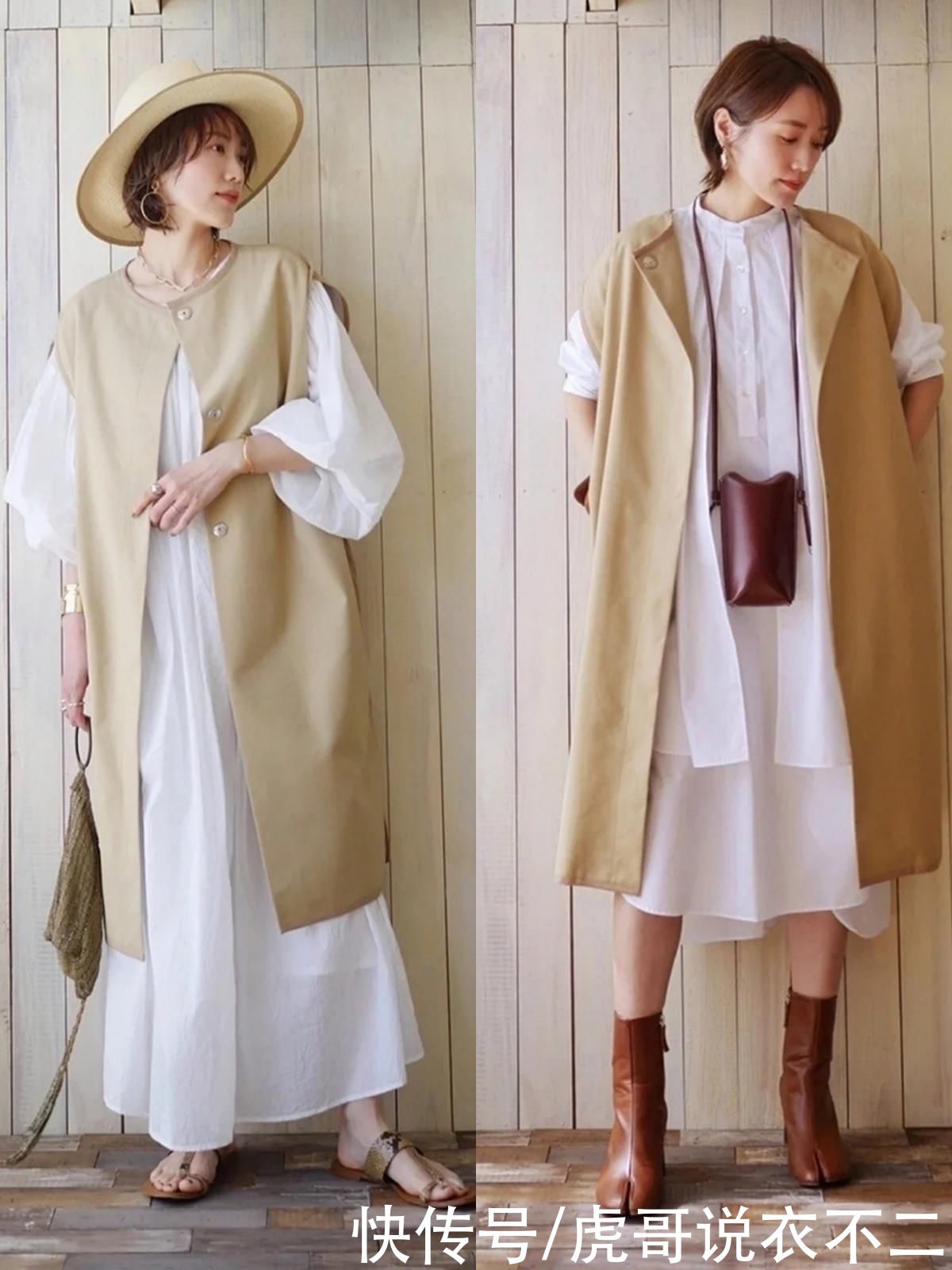 短裙|日本中年主妇的优雅美搭，简约高级又舒适，不穿短裤短裙也时髦