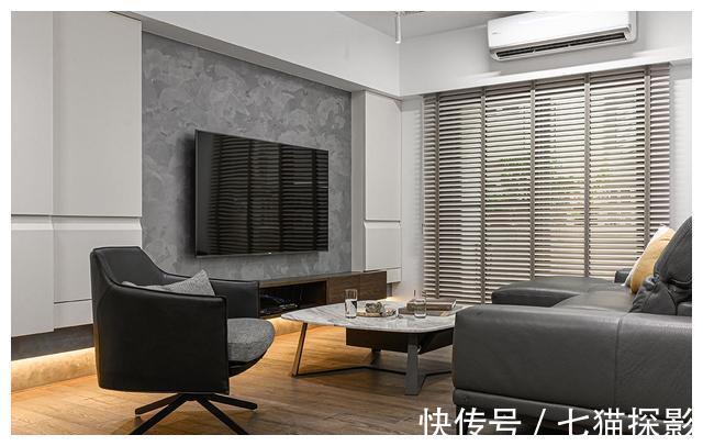 客厅|30年老屋华丽变身，99㎡，这么独特的玄关设计第一次见，太高级！