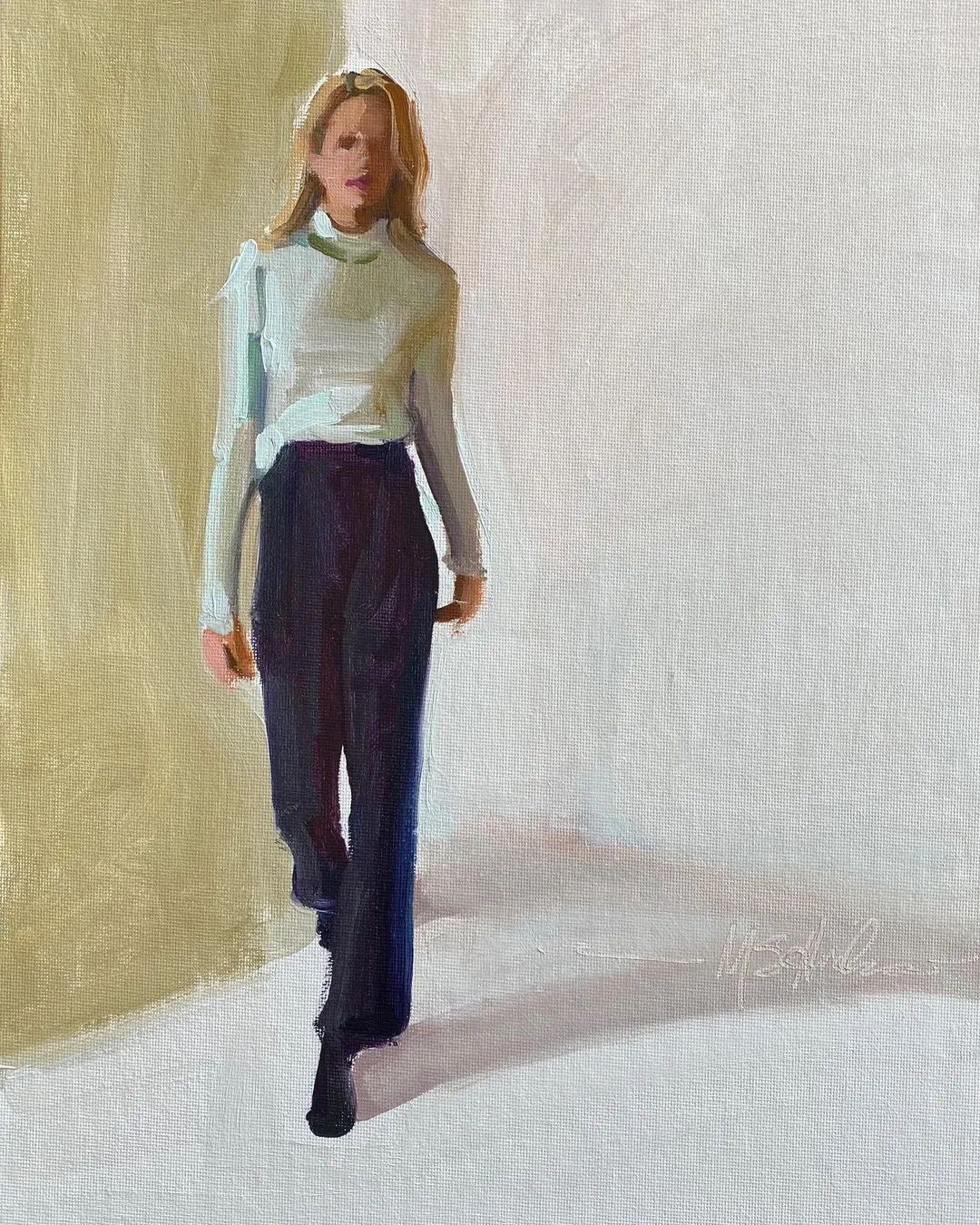 概括的笔触,光影和色彩具佳!