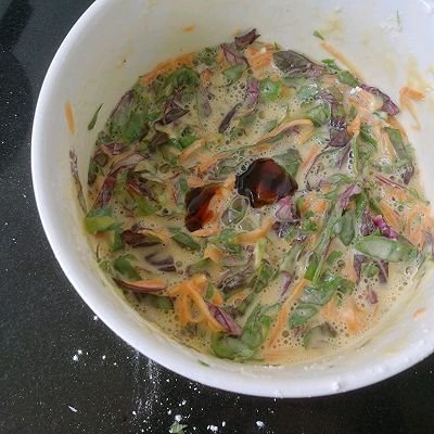 红苋菜|红苋菜鸡蛋饼