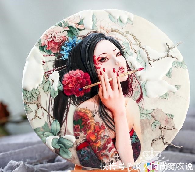 翻糖|“糖王”用翻糖蛋糕带你梦回古代,新作“琴鹤清风”,飘逸绝尘!