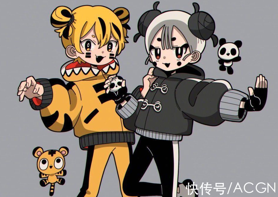 可爱|看过了“靓帅风”的动物拟人,看看可爱风的好像也不错,被治愈了