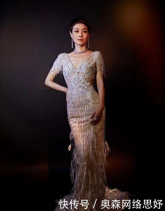 裙子|马伊琍又换新发型,剪利落短发太减龄,衬衫搭高腰裤好随性